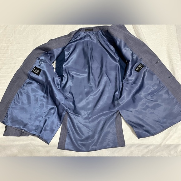 Ralph Lauren Men's Blue Blazer Macy’s Men’s Store Size 44 R Slim Fit Preloved - Picture 13 of 16
